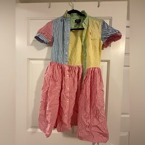 Polo by Ralph Lauren Green and Yellow Striped Shirt